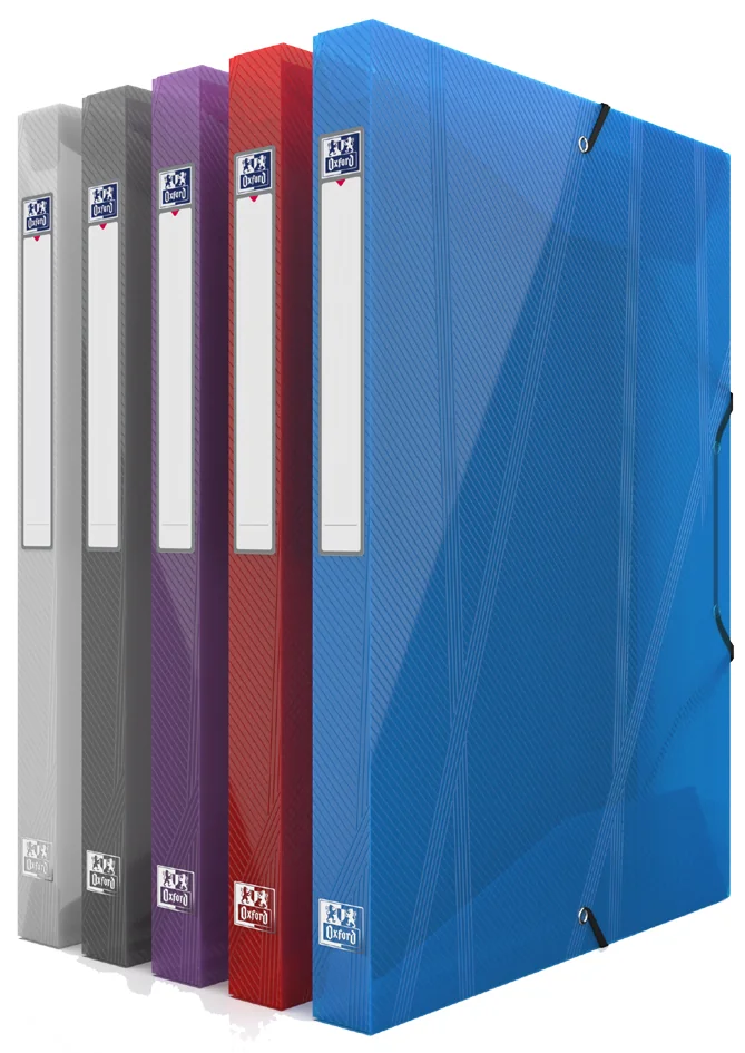 Oxford Boîte de classement HAWAI, A4, dos: 40 mm, assorti - lot de 9 - OEM 100200588