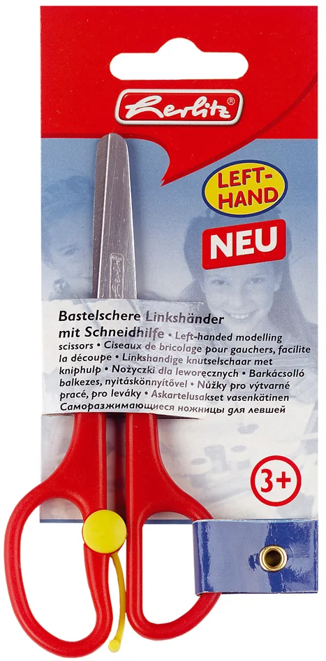 herlitz Ciseaux de bricolage, avec aide de découpage, rond - OEM 300014824
