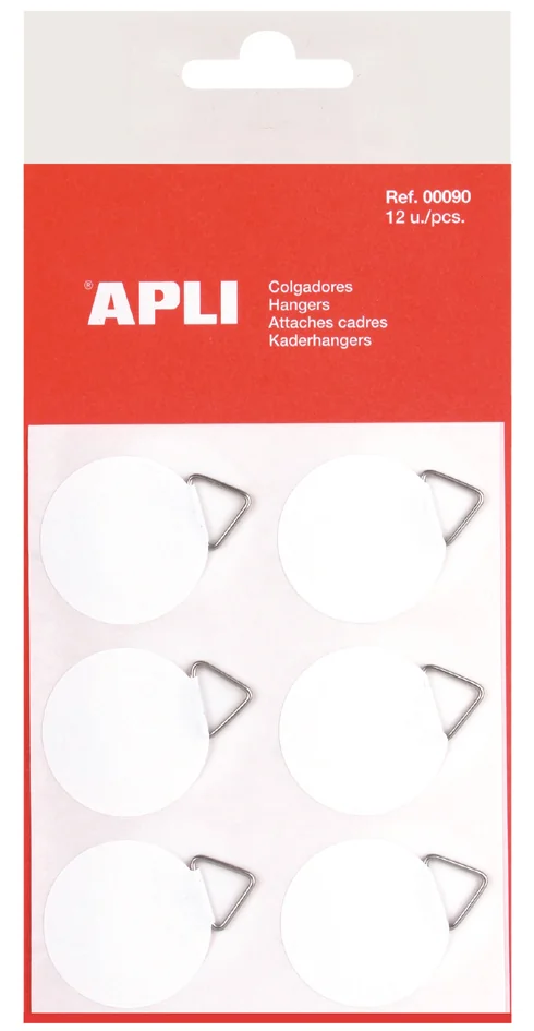APLI Attache cadre, papier autocollant, blanc - OEM 00090