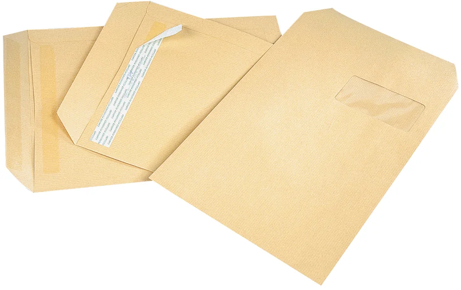 GPV Pochettes d'expédition, C4, 229 x 324 mm, kraft brun - OEM 4274