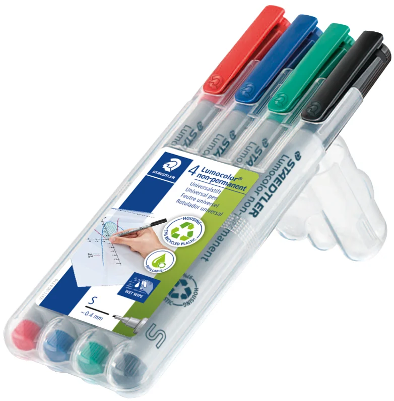 STAEDTLER Marqueur non permanent 311S Lumocolor, étui de 6 - OEM 311 WP6