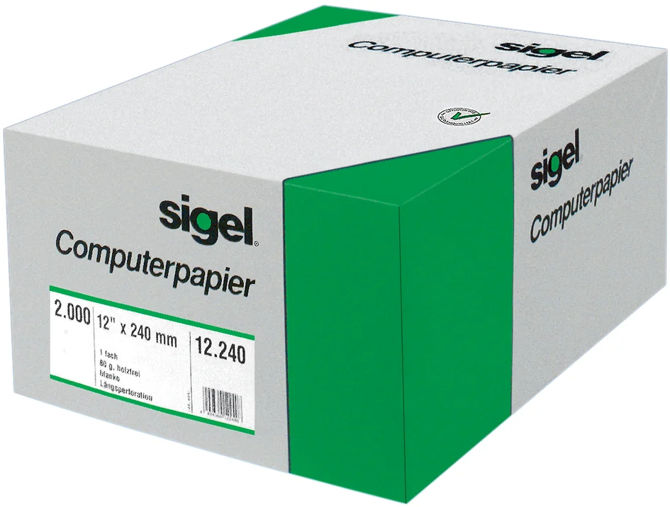 sigel Papier listing, 240 mm x 12' (30,48 cm), A4 - OEM 12 238