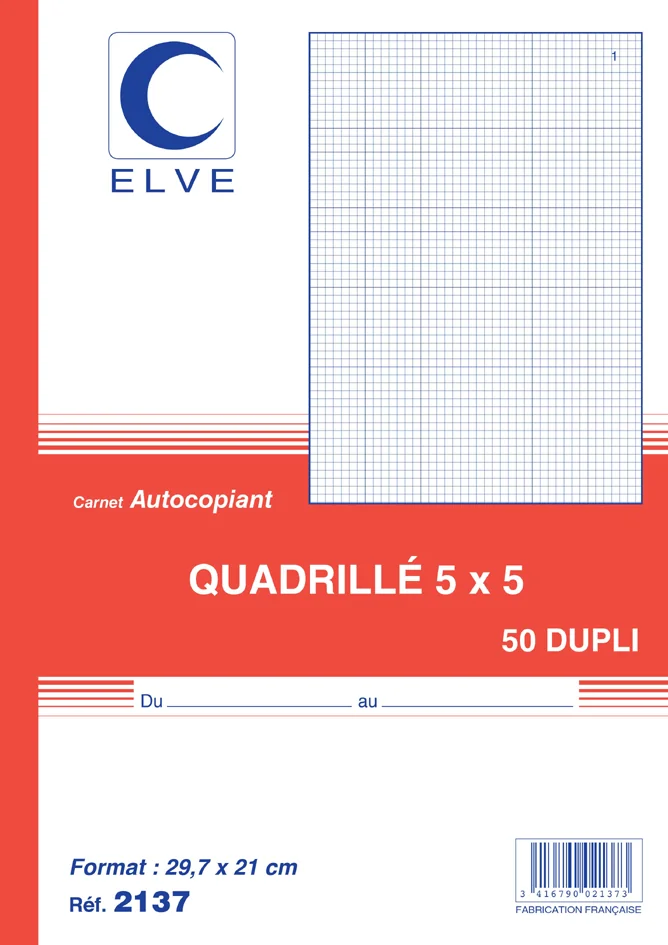 ELVE Manifold quadrillé (5/5), 140 x 105 mm, dupli - OEM 2129