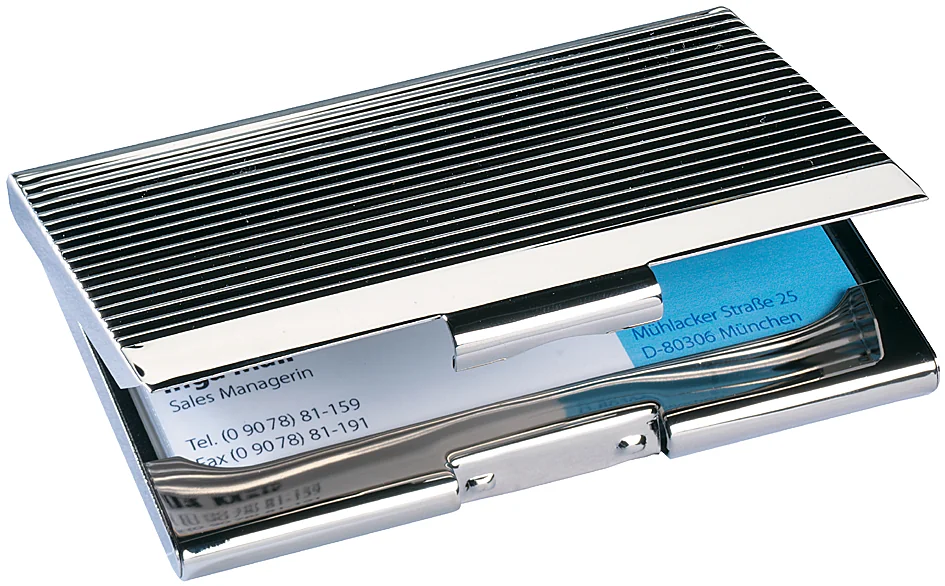 sigel Étui pour cartes de visite, métal, noir mat - OEM VZ134