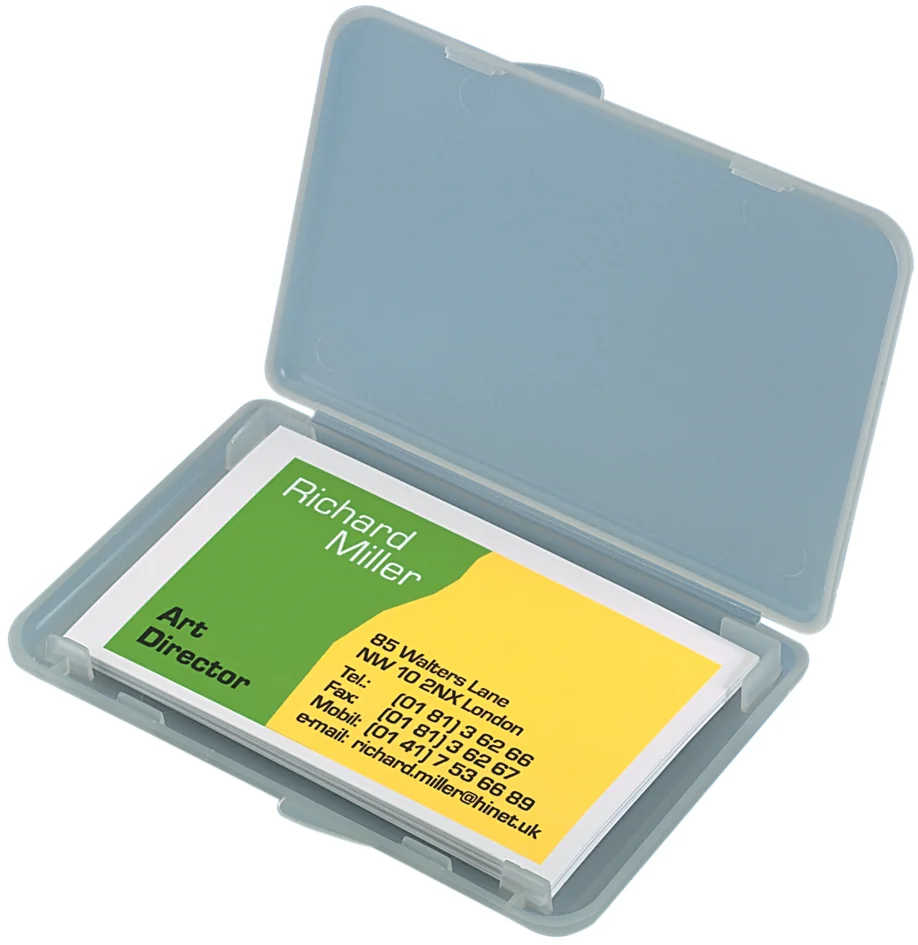 sigel Etui pour cartes de visite-Box, transparent, mat - OEM VA140