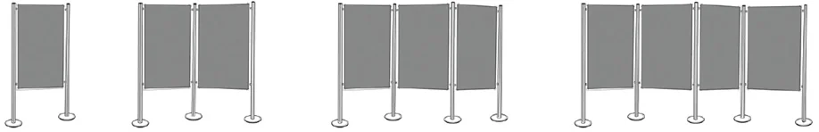 magnetoplan mur de présentation Set 3, (L)5185 x (H)1800 mm - OEM 1101004 – Image 3