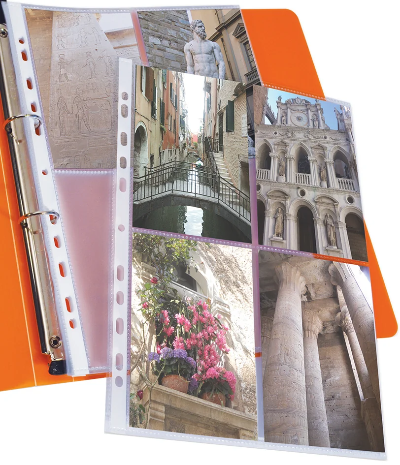 Oxford Pochettes perforées pour 8 photos 100 x 150,format A4 - OEM 100207022