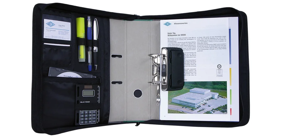 WEDO Porte-documents, pour classeur de format A4, noir - OEM 58 601