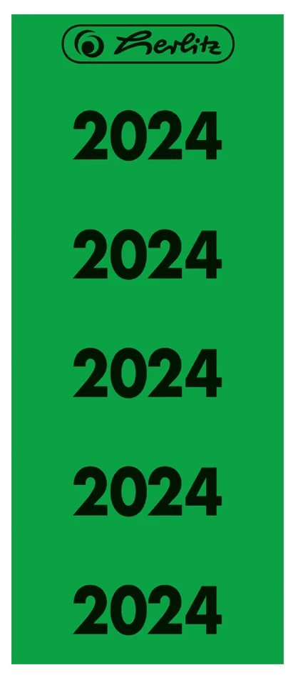 herlitz Etiquette imprimée pour classeur année 2024, vert - OEM 300006782