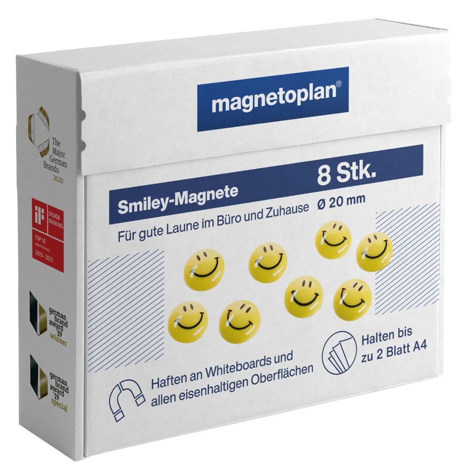 magnetoplan Aimants 'Smiley', diamètre: 30 mm - OEM 16672