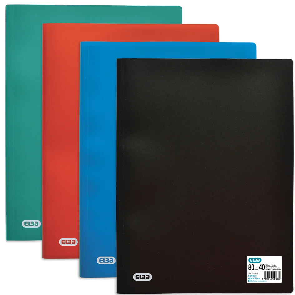 Oxford Protège-documents INITIAL, A4, 40 pochettes, bleu - OEM 100206241