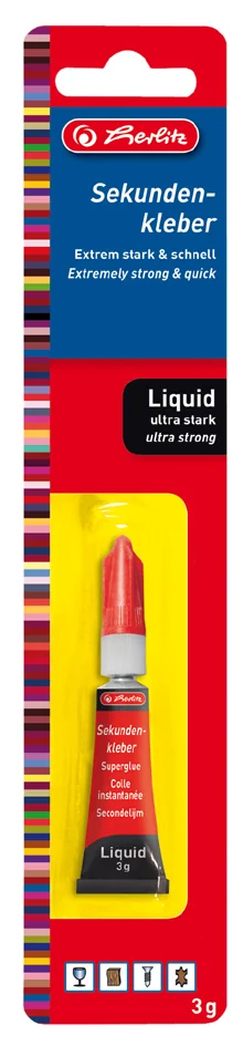 herlitz Colle instantanée, 3 g, dans un tube en métal - OEM 300000634