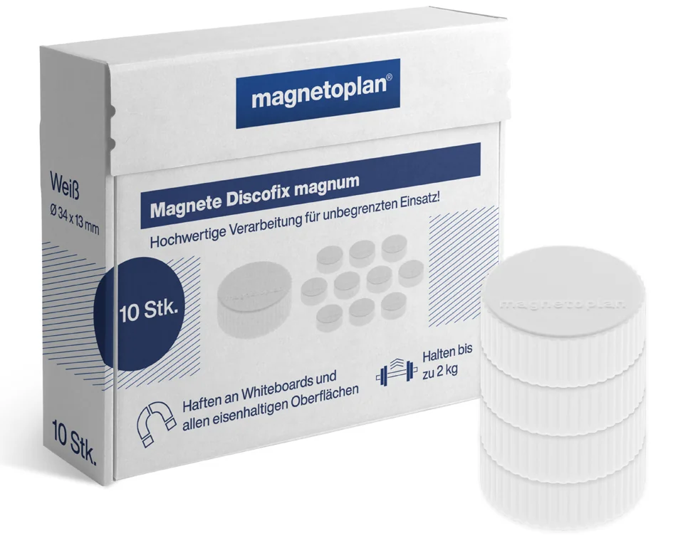 magnetoplan Discofix aimant rond 'magnum', gris - OEM 1660001