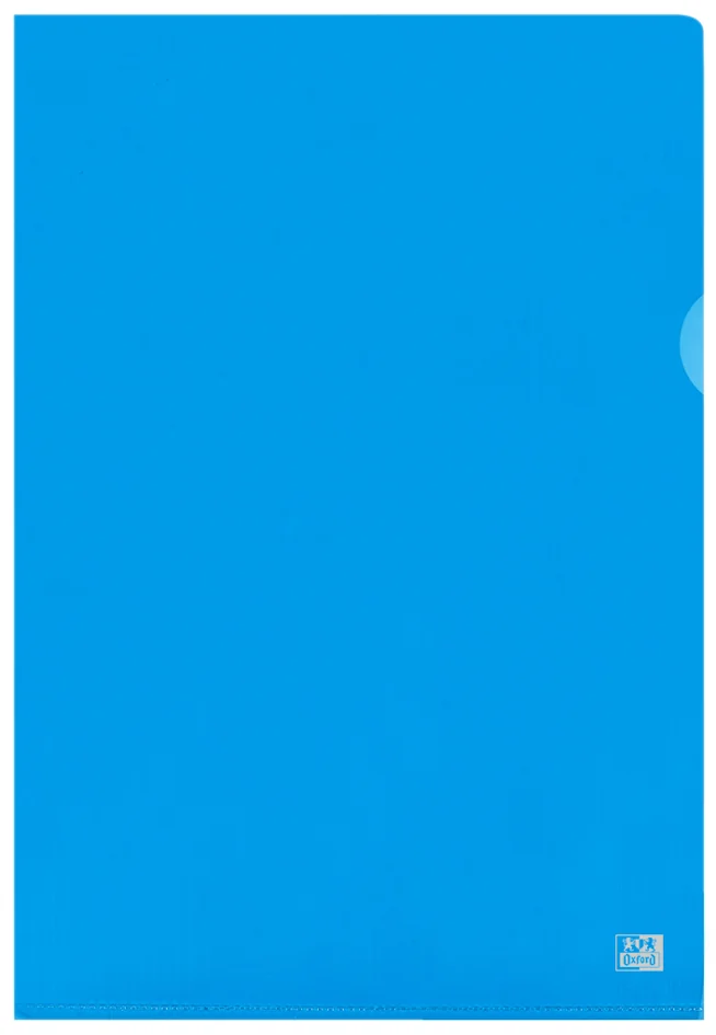 Oxford Pochettes coin Premium, A4, PVC, transparent, bleu - OEM 100461011