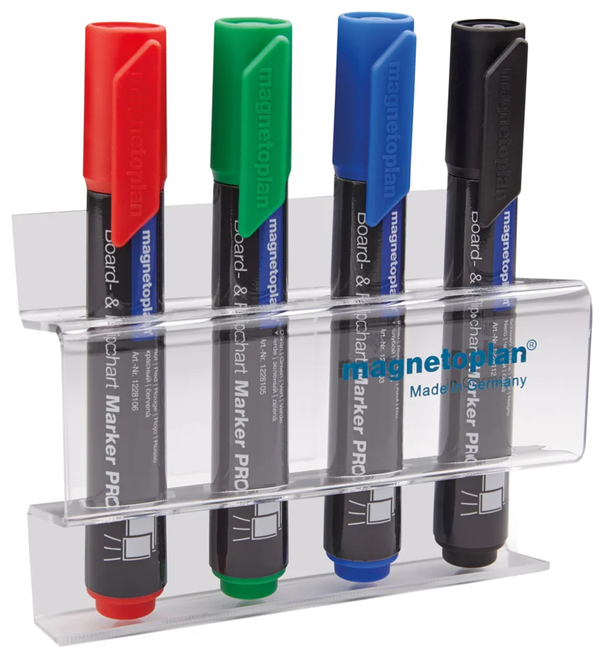 magnetoplan Porte-marqueur acrylique, pr 4 marqueurs tableau - OEM 16712