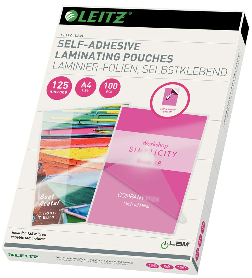 LEITZ Pochette de plastification, A4, brillant, 160 microns - OEM 33872