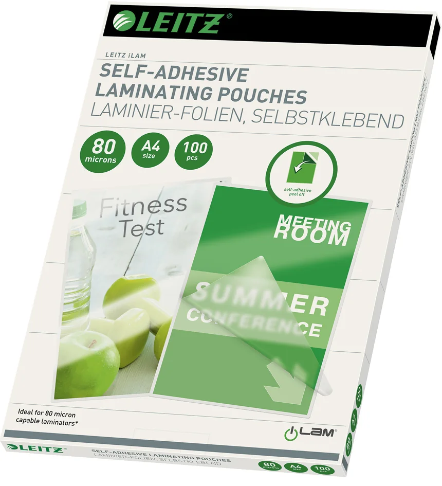 LEITZ Pochette de plastification, A4, brillant, 160 microns - OEM 33872 – Image 3