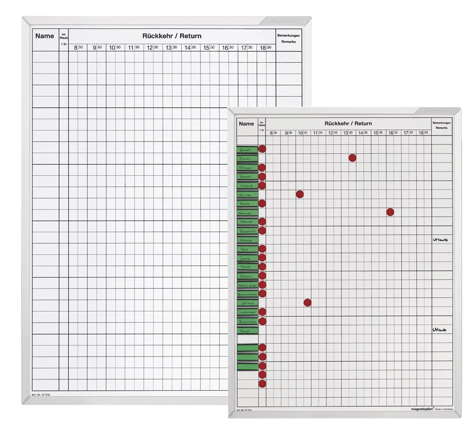 magnetoplan Tableau planning pour absence et présence - OEM 37016