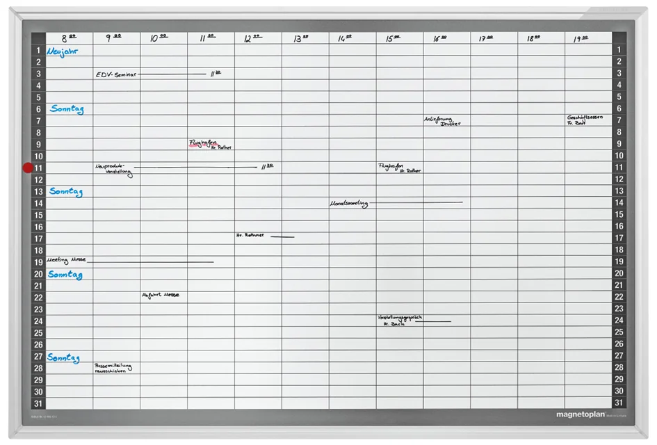 magnetoplan Planning mensuel, (L)920 x (H)625 mm - OEM 1249512S