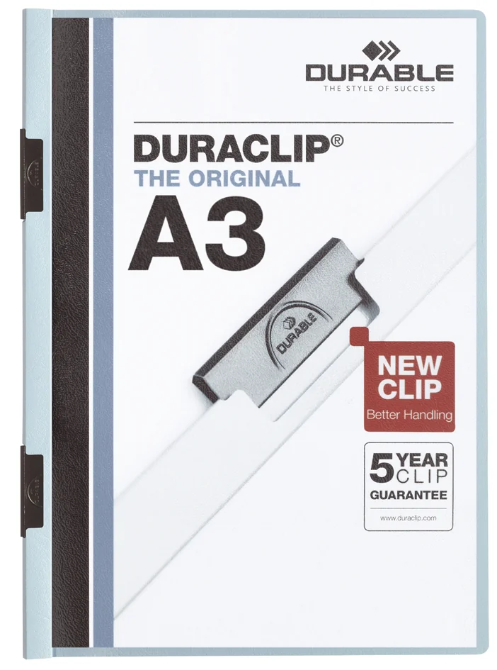 DURABLE Chemise à clip DURACLIP, A3, bleu - OEM 2218-06