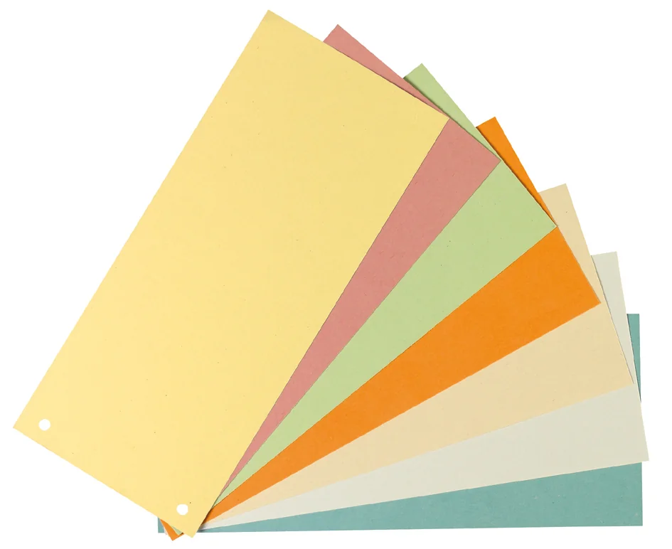 herlitz Intercalaires, pour format A4, carte lustrée, jaune - OEM 300002790