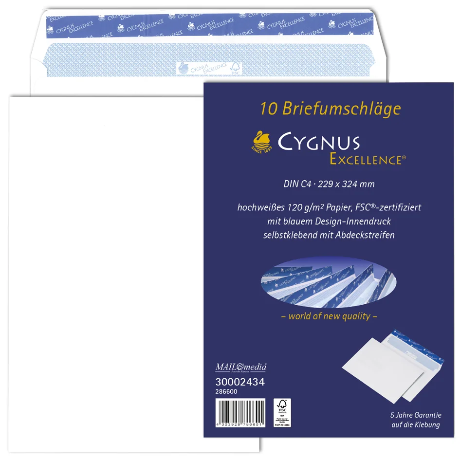 Cygnus Excellence MAILmedia Enveloppe CYGNUS EXCELLENCE, C5 - OEM 30123521