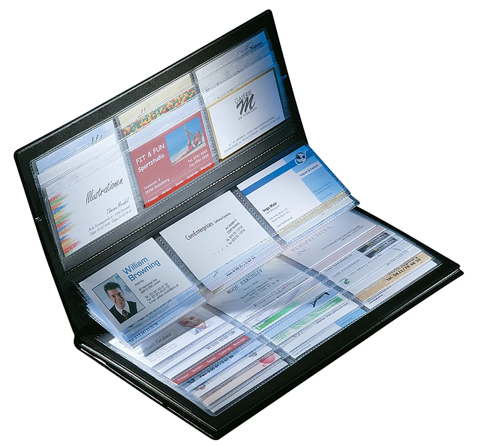 sigel Chemise pour cartes de visite, noir, mat - OEM VZ175