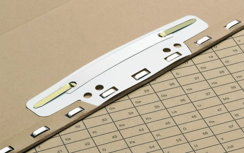 ELBA reliure à lamelles pour archivage, en PVC, blanc - OEM 100551905