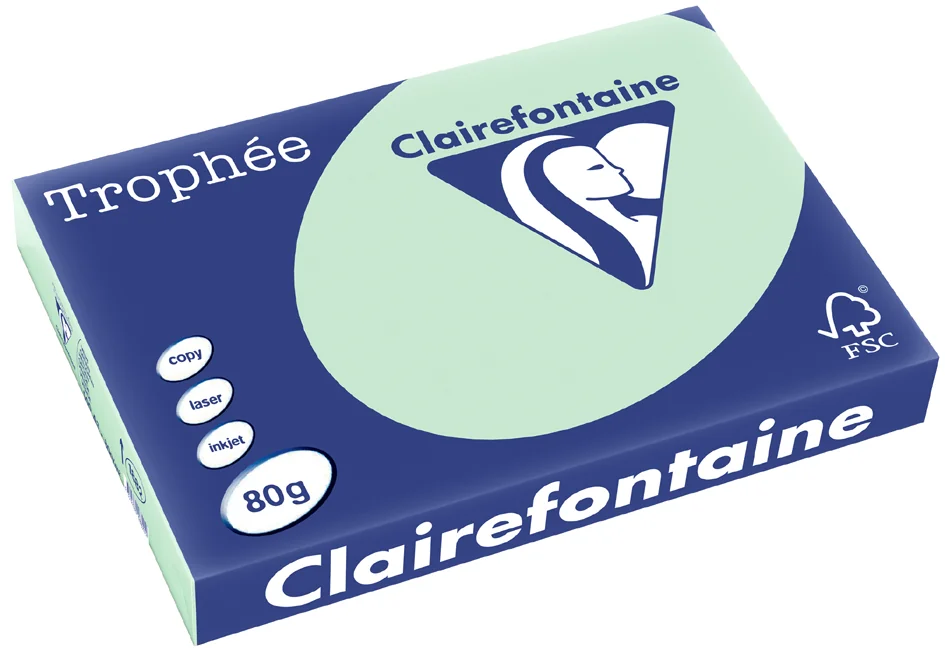 Clairefontaine Papier Universel Trophée, A3, vert menthe - OEM 1885PC