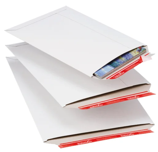ColomPac Pochette d'expédition, en carton rigide C4, blanc - lot de 100 - OEM CP 012.05