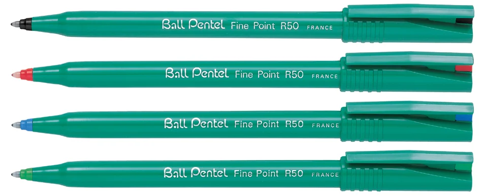 Pentel Stylo roller Ball Pentel R50, Recycology, bleu - OEM R50-C