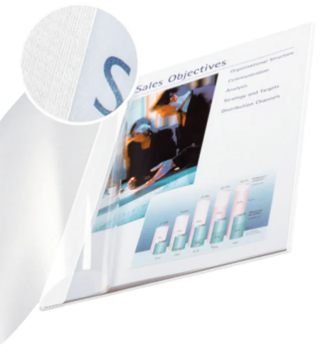LEITZ Chemise pour reliure impressBind, A4, 14 mm, bleu - OEM 7415-00-35