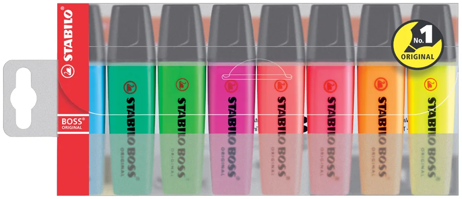 STABILO Surligneur 'BOSS ORIGINAL', étui en PET de 8 - OEM 70/8 – Image 3