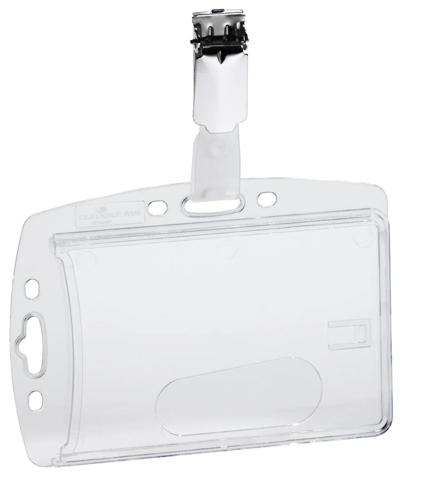 DURABLE Porte-badge, boîtier rigide, avec clip, 54 x 85 mm - OEM 8698-19