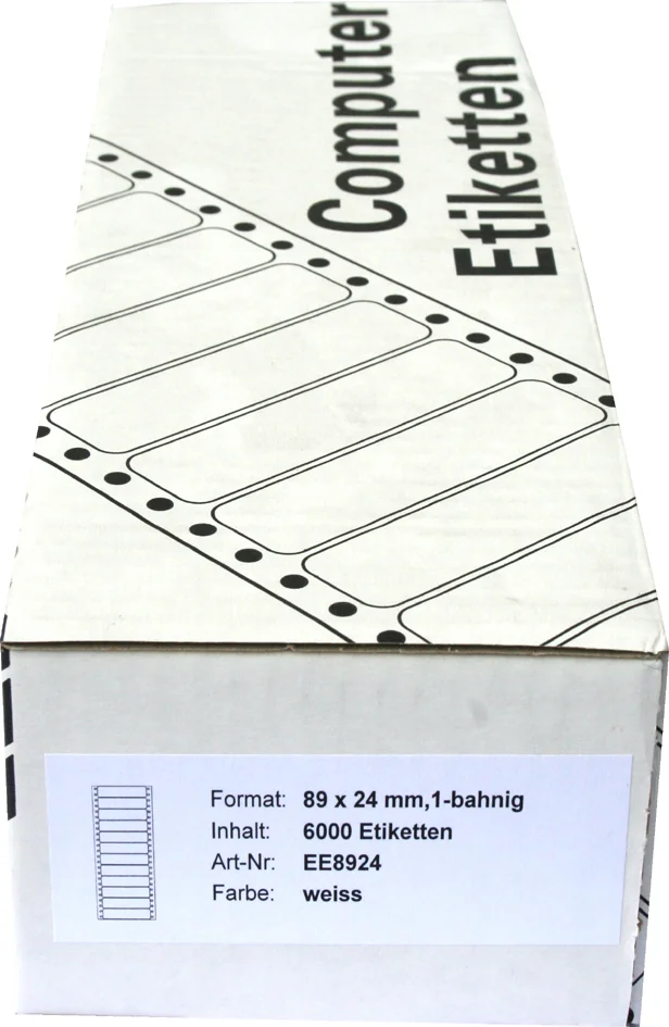 Kores Etiquette pour ordinateur, en continu, 89 x 36 mm - OEM EE8936