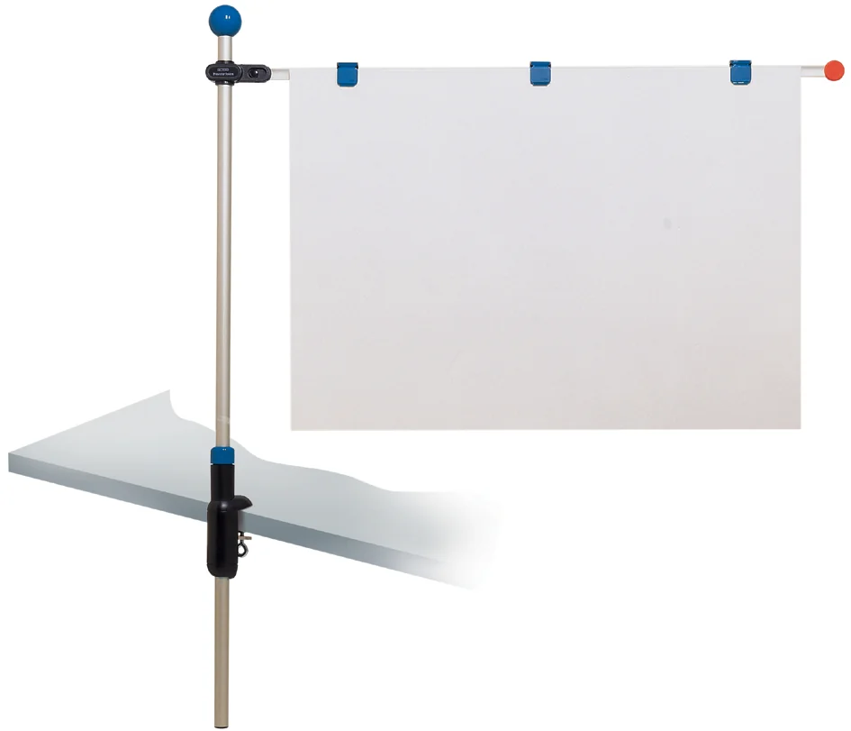 MAUL Porte-plans 'Tischpresenter', gris, avec pince - OEM 62550-84