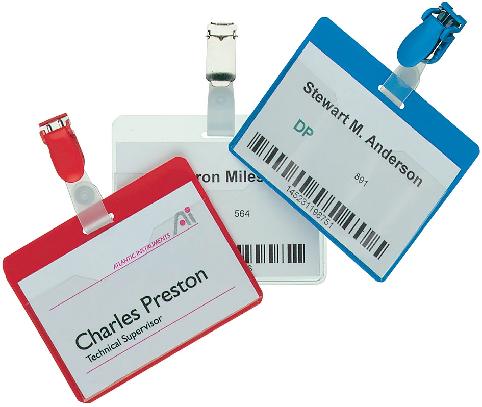 DURABLE Porte-badge, ouvert sur le haut, à clip, transparent - OEM 8106-19