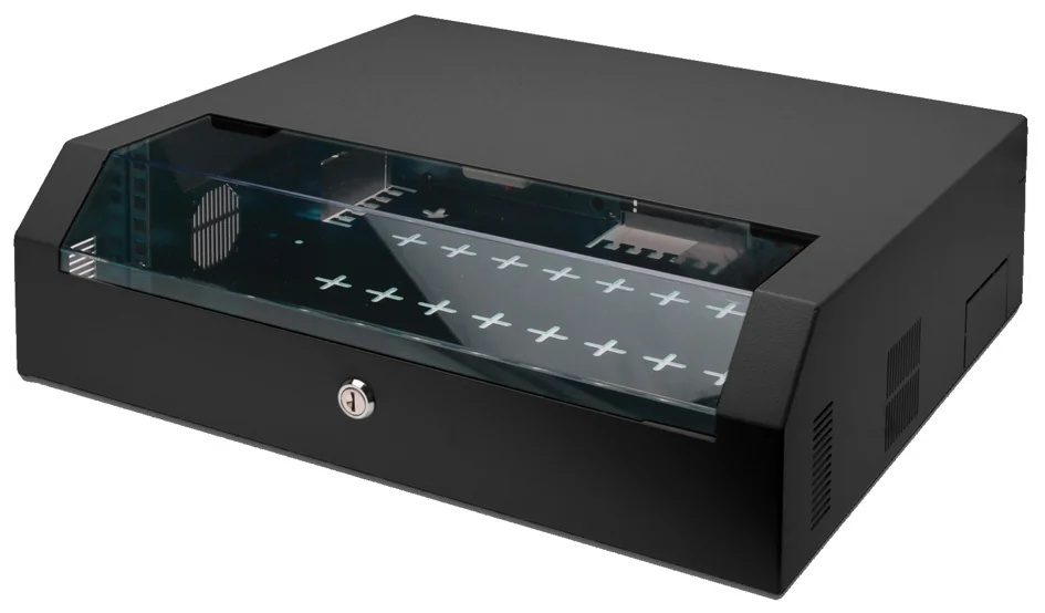 DIGITUS Coffret mural 19' SoHo Slim, 5 U, noir - OEM DN-19 04U-PB-B