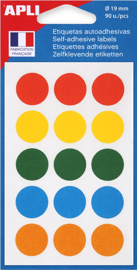 APLI Pastille de signalisation, diamètre: 19 mm, vert - OEM 111965