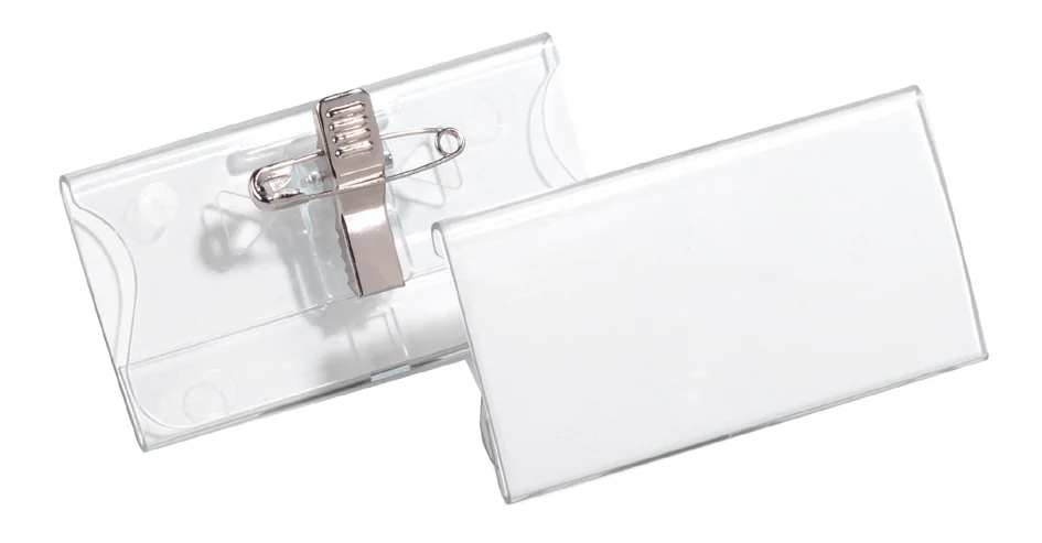 DURABLE Porte-badge avec pince & épingle, en acrylique - OEM 8121-19