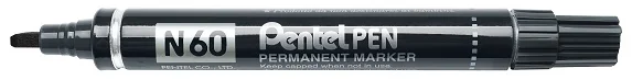 Pentel Marqueur permanent N60, pointe biseautée, bleu - OEM N60-CE