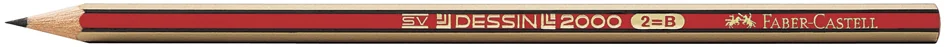 FABER-CASTELL Crayon DESSIN 2000, degré de dureté: HB - OEM 112300
