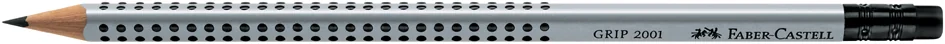 FABER-CASTELL Crayon GRIP 2001 avec gomme, degré dureté: B - OEM 117201