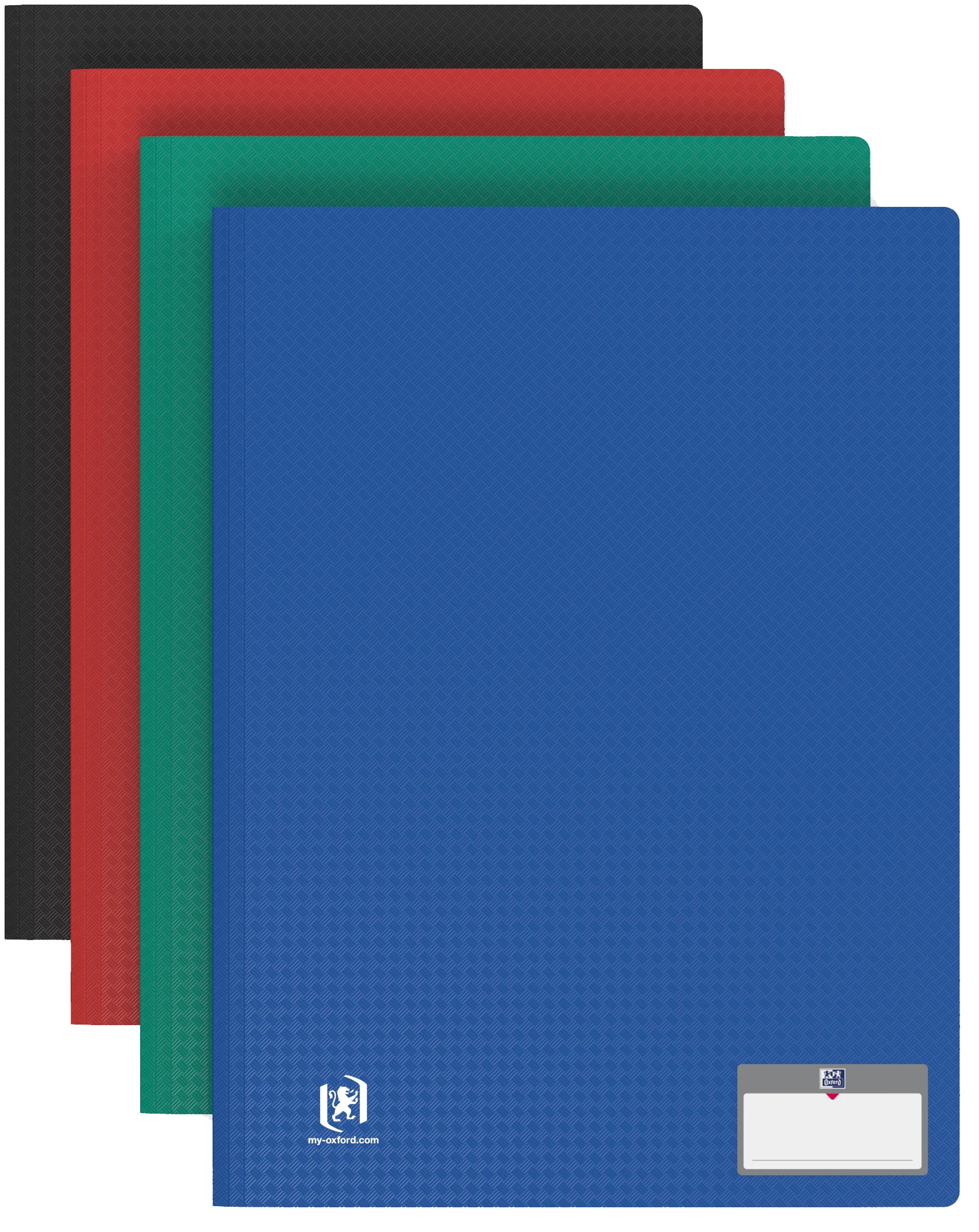 Oxford Protège-documents MEMPHIS, A4, 50 pochettes, assorti - lot de 10 - OEM 100205848