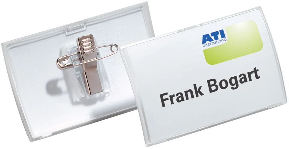 DURABLE Porte-badge Click Fold, avec pince combi, 90 x 54 mm - OEM 8214-19