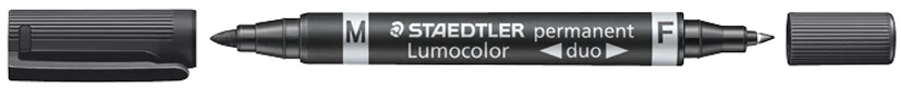 STAEDTLER Marqueur permanent 348 Lumocolor duo, vert - OEM 348-5 – Image 2