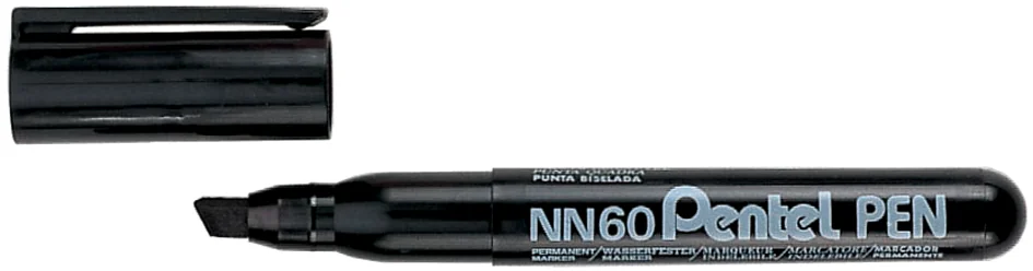 Pentel Marqueur permanent GREEN-LABEL NN60, noir - OEM NN60-AO
