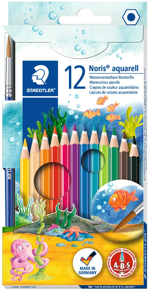 STAEDTLER Crayon aquarelle Noris, étui carton de 24 - OEM 144 10NC24