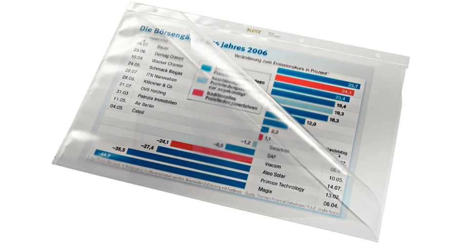 LEITZ Pochette perforée de présentation, A4, PVC, 0,08 mm - OEM 4744-00-00 – Image 2