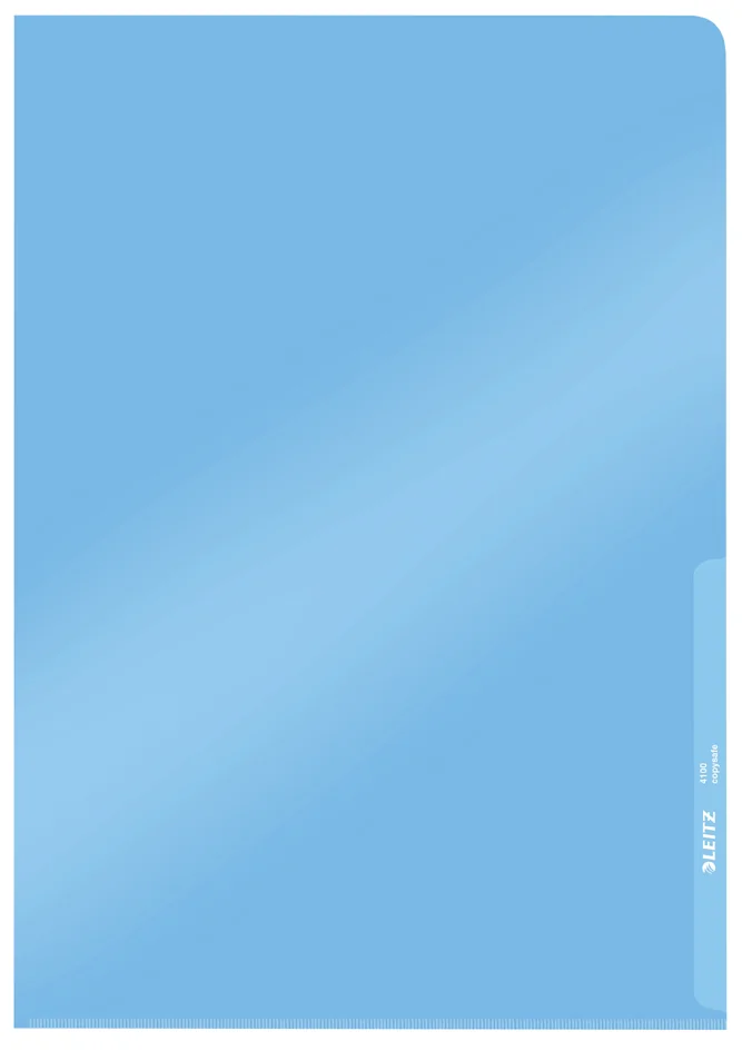 LEITZ pochette transparente Premium, format A4, PVC, bleu - OEM 4100-00-35 – Image 3